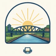 fairport canal and sun